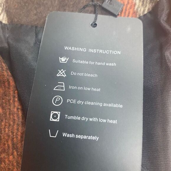 YACUN Women’s Sleeveless Buffalo Lined Plaid Vest Size Small Fall Winter Pockets - Picture 7 of 11